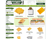 Tablet Screenshot of envelopesandmailers.com